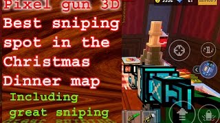 Pixel Gun 3D -  best sniper spot in Christmas Dinner map [Android only]