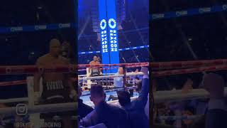 Ringside view of Anthony Joshua getting knocked out! #shorts