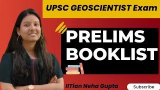 UPSC Geoscientist 2023 pre booklist|Upsc General studies booklist|GEOPHYSICIST,Geologist, Chemist