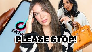 WHY TIKTOK IS RUINING LUXURY BRANDS *sick of social Media HYPED Bags