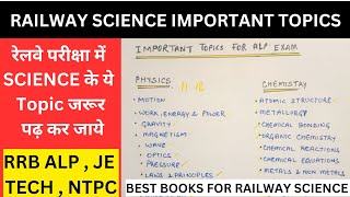 MOST IMPORTANT SCIENCE TOPICS FOR RRB ALP & TECHNICIAN