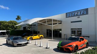 Fast Furious Toyota Supra goes to the Ferrari Fort Lauderdale. All shot on iPhone 13 pro max