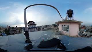 360 Degree Video - Good Morning Kathmandu Nepal Rooftop Version 🇳🇵