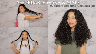 Wash + Style using AFFORDABLE Products! | Curly Hair Wash Day