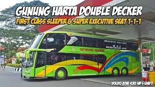 RILIS !! BUS 3 MILYAR GUNUNG HARTA DOUBLE DECKER VOLVO B11R KELAS TERMEWAH CALON MALANG-JAKARTA