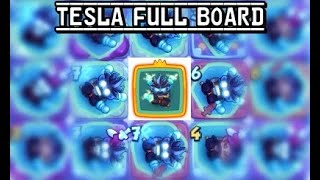 Tesla Level 10 Is Enough *FULL BOARD* - THIS IS INSANE!!! - Winning Floor 10 Easily || Rush Royale