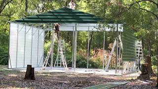 New steel building goes on the property