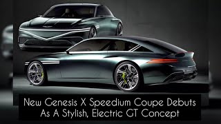 New Genesis X Speedium Coupe Debuts As A Stylish, Electric GT Concept