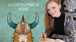 A Day in the Life of a freelance Illustrator - Vlogmas#1