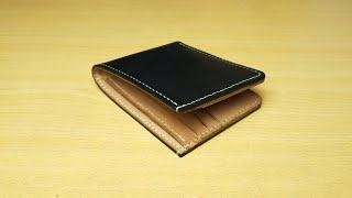 Making HANDMADE Classic Minimalist Bifold Wallet | FREE PATTERN | Leather craft