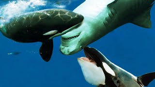 Amazing Whale Can Attack Shark  Big Fights At Ocean