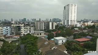 Mitsubishi elevator at MRT purple line Bangson station. MRT purple line trip from Bangson - Taopoon