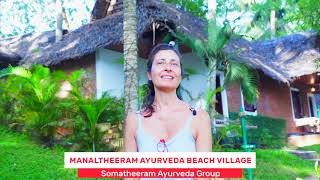 MS.MARIA, from Italy, is sharing her Ayurveda & Yoga experience @ Manaltheeram .