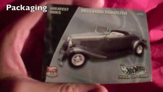 Hotwheels Hall of Fame 1933 Ford Roadster