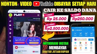 NONTON VIDEO DIBAYAR SALDO DANA - NONTON YOUTUBE DAPAT UANG