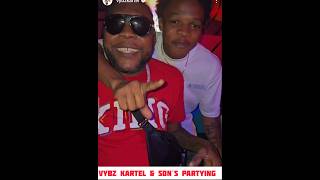 Vybz Kartel partying with his Son's  #vybezkartel #duet #gazanation #trending #dancehallartist