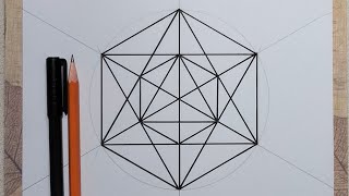 How to draw patterns | Geometric art drawing