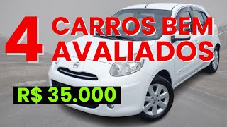 QUE CARRO COMPRAR COM 25 MIL A 35 MIL REAIS? NESSE VÍDEO TRAGO 4 CARROS NISSAN MUITO BEM AVALIADOS