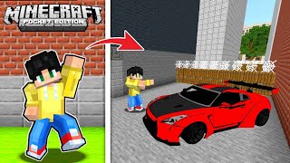 PINAHIRAM AKO ng NISSAN GTR SUPER SPORTS CAR sa UWU CITY sa Minecraft PE