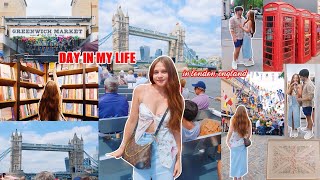 LONDON TRAVEL VLOG🇬🇧❤️ | grwm, day in my life, boat tour, greenwich market, shopping, dinner, & haul