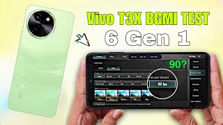 Vivo T3x Pubg Test | Vivo T3X Bgmi Test | 6 Gen 1