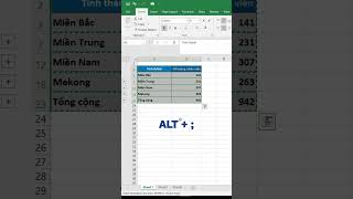 [Tips Excel - 17] -  Mẹo copy paste dữ liệu bỏ qua dòng ẩn #Shorts #excel #exceltips