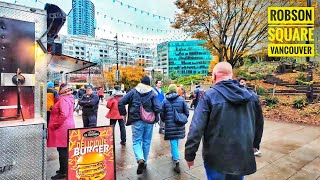 Vancouver Walk 🇨🇦 - Robson St, West End To Downtown (Narrated)