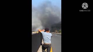 Explocion de pipa en la carretera Tepic Guadalajara KM 102 Jala