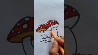 How to draw a Mushroom 🍄#drawing #shorts #youtubeshorts #easydrawing #art #ytshorts