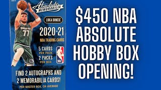 *$450 Hobby Box* 2020-21 Panini Absolute Memorabilia NBA Basketball Hobby Box Opening!