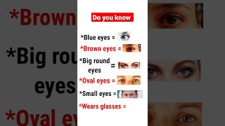 Describing Eyes😱 #shorts #vocabulary