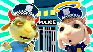 Angry Policeman VS Good Policeman | Cartoon for Kids | Dolly and Friends