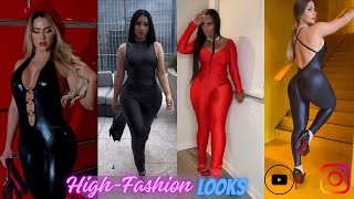 Rock Sunday in Jumpsuit Styles 2024 | How To Style Shiny Spandex Leggings Instagram Inspo | GRWM