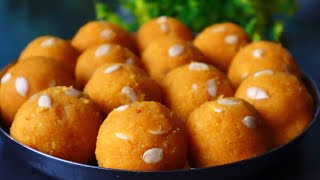 Motichoor Laddu Recipe Made With Chana Daal!!