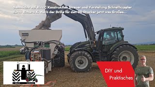 Richard K.; Valtra T215, CKS 13.0  und Schnellkuppler im Einsatz beim Carbokalk streuen #riccic