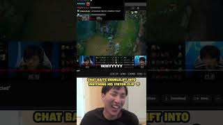 Chat baits Doublelift into re-watching his Viktor clip TWICE