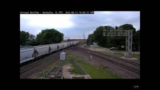 Short BNSF train at Rochelle Illinois