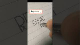 RENAT name logo 🔥👑 || comment your name 🥇 #shorts