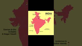 How many states and union territories present in India.#shorts #youtubeshorts