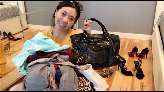 PACK WITH ME FOR HONG KONG | BALENCIAGA CITY CARRY O N| AQUAZZURA WEDDING SHOES |  OUTFITS STYLING