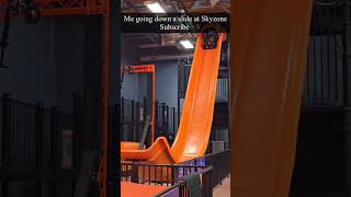 Me going on the slide in Skyzone