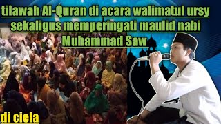 tilawah Al-Quran acara walimatur ursy sekaligus menyambut bulan rojab suond mantap👍