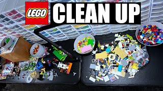 My LEGO Table is a Disaster...Let's Clean It Up