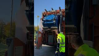 MrBinman 2023 Daf CF tipping a recycling bin #garbagetruck #recycling