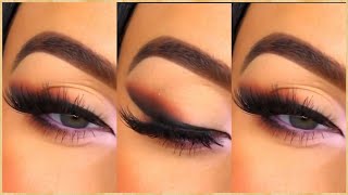 Smokey Wing With  A pop Of lilac || Smokey Eyemakeup || Make-up Hacks || Smokey eyes look ||