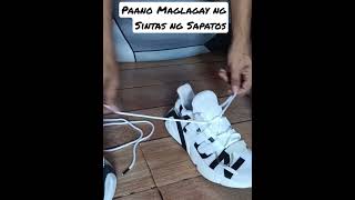 PAANO MAGLAGAY NG SINTAS SA SAPATOS #shorts #youtube #rsbvlog