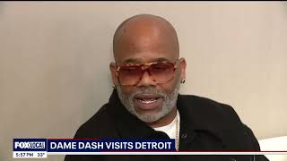 FOX 2, Hilary Golston talks with Dame Dash in Detroit while promoting America Nu Network