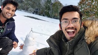 First Snow In The US !!!   VLOG