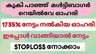 വിപണിയിൽ കൂകി പാഞ്ഞ് റെയിൽവേ ഓഹരി; 1735% നേട്ടം നൽകിയ ഓഹരി/Stoploss അറിയാം/ഇപ്പോൾ വാങ്ങിയാൽ നേട്ടം