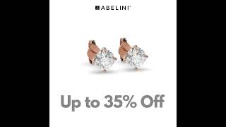 Up to 35% Off Sale - Rose Gold Diamond Earrings